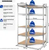 Étagère robuste pour charges lourdes - 180 x 89,5 x 89,5 Voir les images du produit 6