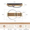Diagrams showing the dimensions and features of a LED ceiling lamp. Produktbild-Vorschau