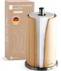 EXITOSO Portarotolo da cucina - bambù + acciaio inox - Anteprima dell’immagine prodotto 1