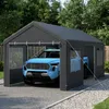 COSTWAY Zeltgarage Carport, 586x305cm Pavillon Garagenzelt Produktbild-Vorschau 2