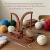 Holz Garnhalter magnetisch, Garnspindel mit Doppelspindeln, Produktbild-Vorschau 3
