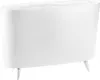 A white magazine rack with four legs, shown against a white background. Podgląd zdjęcia produktu