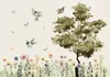 Vlies Fototapete - Spring Meadow - a Clearing With Flowers Produktbild-Vorschau 5