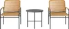 Outsunny 3-tlg. Rattan Bistroset, Sitzgruppe, Produktbild-Vorschau 1