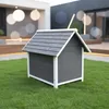 Mucola Hundehütte Grau Outdoor 95CM wetterfest Hundekäfig Produktbild-Vorschau 4