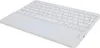 A white wireless Bluetooth keyboard with a touchpad is shown from a diagonal top-down perspective against a white background. Náhľad obrázku produktu
