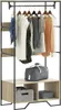 vidaXL Věšák na oblečení Sonoma dub 90x50x180 cm materiál Náhled obrázku produktu 2