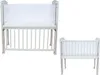 Beistellbett 90x40 cm mit Matratze, Nestchen und Räder Produktbild-Vorschau 2
