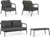 4er Set Sitzgruppe Miravet 148 x 81 x 73 cm Aluminium Produktbild-Vorschau 4