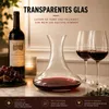 Weindekanter 1,4 L aus Glas – Weinkaraffe für Rotwein – Produktbild-Vorschau 5