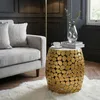 FineBuy Table d'appoint design ronde 40 cm en aluminium Voir les images du produit 2
