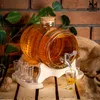 SuperButelki - Beczka szklana 3l, zestaw kieliszki, korek, Podgląd zdjęcia produktu 6
