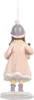 Clayre & Eef Pendentif de Noël Enfant 11 cm Rose Plastique Voir les images du produit 3