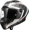 LS2 FF805 Thunder GP Raute Carbon Helm, weiß/grau, S  Produktbild-Vorschau 1