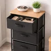 DOCHTMANN Regál s úložnými boxy černý 3 police 39x30x68cm Náhled obrázku produktu 6