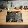 KitchenYeah© Herdabdeckplatte Marmor - Gemüse - Herbst - Produktbild-Vorschau 2