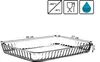 A diagram of a glass baking dish with dimensions and temperature ratings. Produktbild-Vorschau