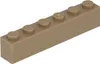 Lego® 250 Stück 3009 Stein Brick 1x6 Part Basic Steine 250 Produktbild-Vorschau 1