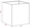 vidaXL Garten-Pflanzgefäß Schwarz 45 x 45 x 45 cm Produktbild-Vorschau 7