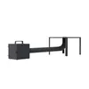 A black smoking set with a box, pipe, and stand, isolated on a white background. Náhľad obrázku produktu