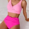 High Waist Bikini Damen - Bauchweg - Zweiteiler Gerafft - Produktbild-Vorschau 4