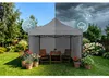 Gazebo da giardino a 3 pareti, 3 x 3 m, grigio, Plonos Anteprima dell’immagine prodotto 11