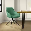 ML-Design Esszimmerstuhl drehbar, Grün, aus Textil Webstoff Produktbild-Vorschau 1