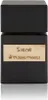 A black perfume bottle with a light-colored label. Voir les images du produit