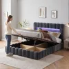 Letto imbottito con boxspring, dimensioni 180x200 cm, con Anteprima dell’immagine prodotto 5