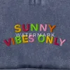 Spreadshirt Schriftzug Sunny Vibes Only Stick Retro Vintage Produktbild-Vorschau 2