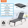 Kreslo VEVOR chaise longue na vonkajšie použitie, hliníkové Náhľad obrázku produktu 7