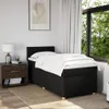 Boxspringbett mit Matratze Schwarz 80x200 cm Stoff Produktbild-Vorschau 3