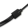 A close-up shot of a black cable splitter on a white background. Anteprima dell’immagine prodotto