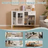 A collage of images showing a white sideboard with gold legs, and four smaller images depicting different room settings: a dining room, a balcony, and two living room scenes. Anteprima dell’immagine prodotto