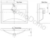 Mueble de baño con lavabo de 80 cm, modelo "Evoke", acabado Vista previa de la imagen del producto 12