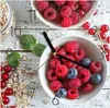 Wanduhr aus Glas mit Motiv Himmlische Beeren- 30 x 30 cm - Produktbild-Vorschau 1