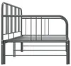 vidaXL Rozkladacia pohovka Grey Metal 90x200 cm Náhľad obrázku produktu 6