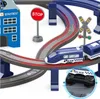 WOOPIE Electric Railway Car Track Police Station Helicopter Produktbild-Vorschau 3