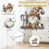 Diamond Painting Anhänger Gnom Kaffee Hängendes Ornament Produktbild-Vorschau 4