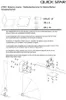 Diagram showing parts and assembly instructions for a balcony clamp. Produktbild-Vorschau