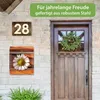 banjado Design Briefkasten Stahl weiß mit Zeitungsfach Produktbild-Vorschau 4