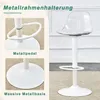 2er-Set Barhocker Weiß & Transparent, Höhenverstellbar Produktbild-Vorschau 10