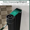 SONNI Schwarzes Duschabtrennung 90x195cm Pendeltür Falttür Produktbild-Vorschau 8