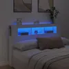 vidaXL Testata LED bianca 160x18,5x103,5 cm Materiale a Anteprima dell’immagine prodotto 2