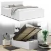 Bett mit Lattenrost Jugendbett Doppelbett mit/ohne Matratze Produktbild-Vorschau 2