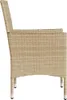 vidaXL Gartenstühle mit Kissen 2 Stk. Beige Poly Rattan Produktbild-Vorschau 6