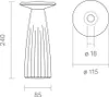 Sigor Lampada da tavolo ricaricabile a LED Nuflair marrone Anteprima dell’immagine prodotto 9