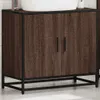 Hochwertig Waschbeckenunterschrank Braun Eichen-Optik Produktbild-Vorschau 4