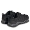 A pair of black Adidas Terrex hiking shoes shown from a rear-side angle against a white background. Náhled obrázku produktu