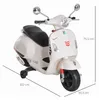 HOMCOM Elektro-Motorrad für Kinder von 3–6 Jahren mit Produktbild-Vorschau 3
